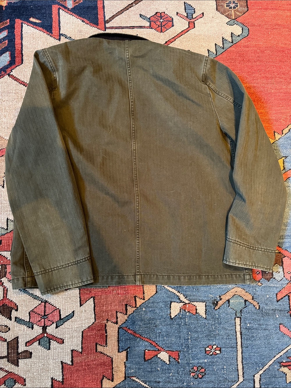 Alex Mill, Classic Chore Jacket, Faded Army - Picture 4 of 5